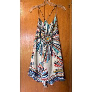 BLACK BEAD USA AZTEC PATTERN DRESS, LIKE NEW